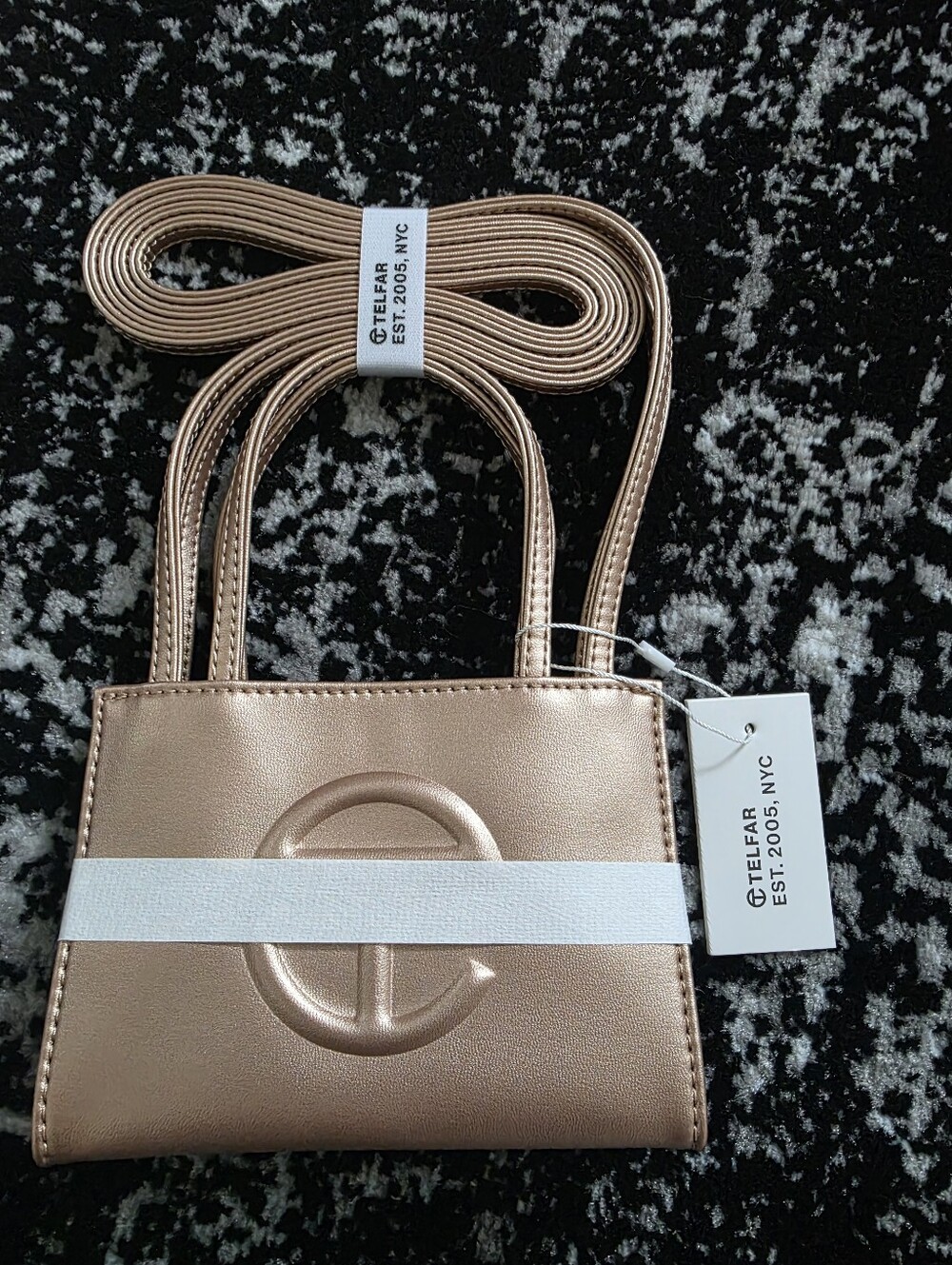 Telfar Small Copper Shopping Bag Brand New With Tags Authentic Full Set - Picture 8 of 10